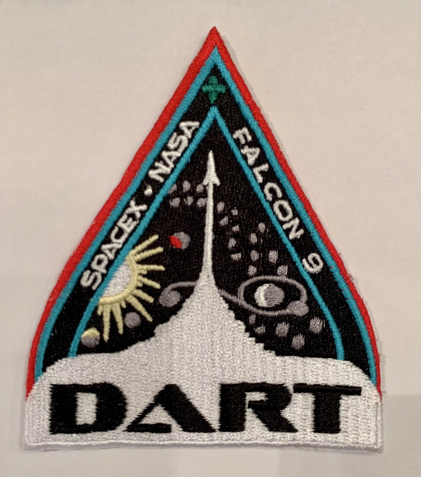 Original SPACEX DART Mission EMBROIDERED PATCH 3.5” Falcon 9