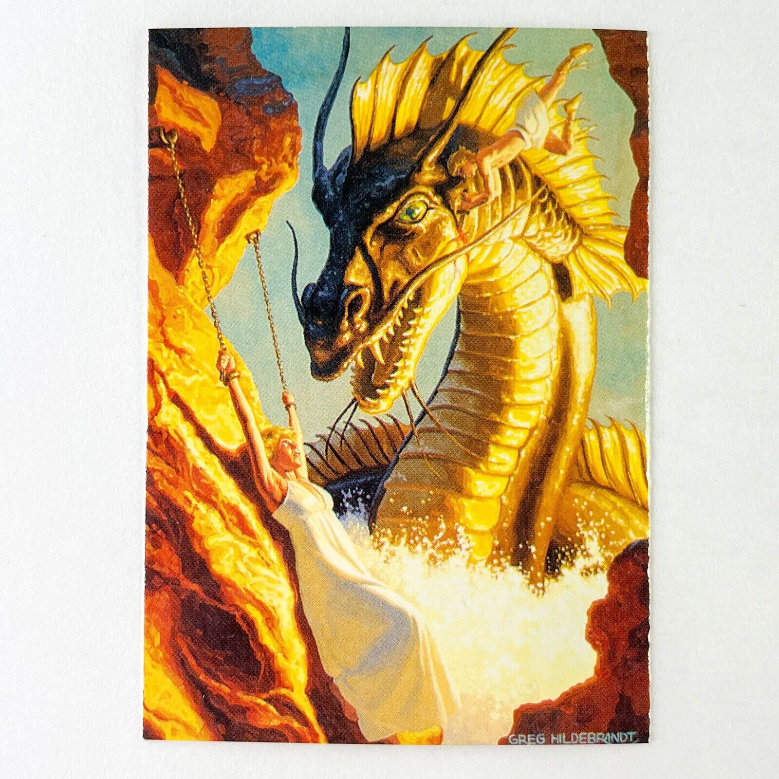 Hildebrandt Collector Cards 1992 #47 Perseus 1984 Medusa Andromeda Mythology