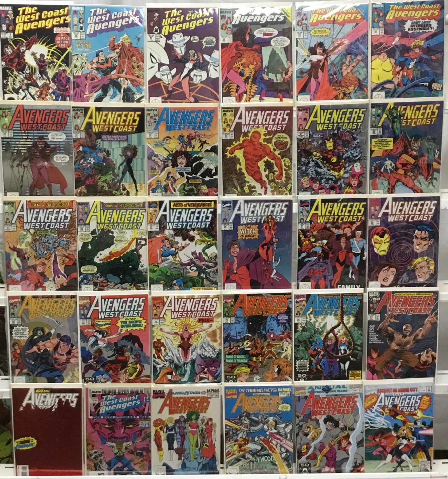 Marvel Comics West Coast Avengers 1st Series Comic Book Lot of 30 - READ BIO