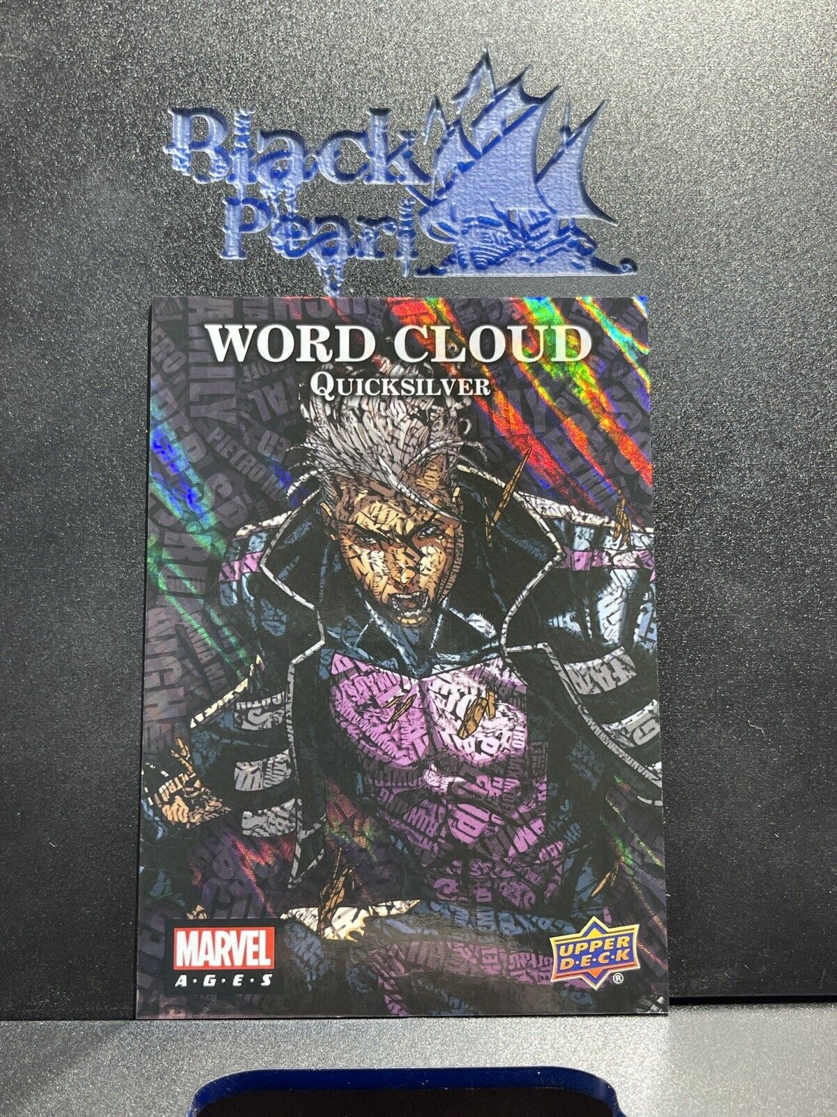 2020 Upper Deck Marvel Ages Word Cloud Foil - #WC-11 Quicksilver