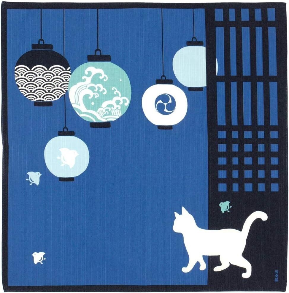 HAMAMONYO JAPANESE Cotton Wrapping Cloth FUROSHIKI Scarf Tapestry 50x50cm 01240