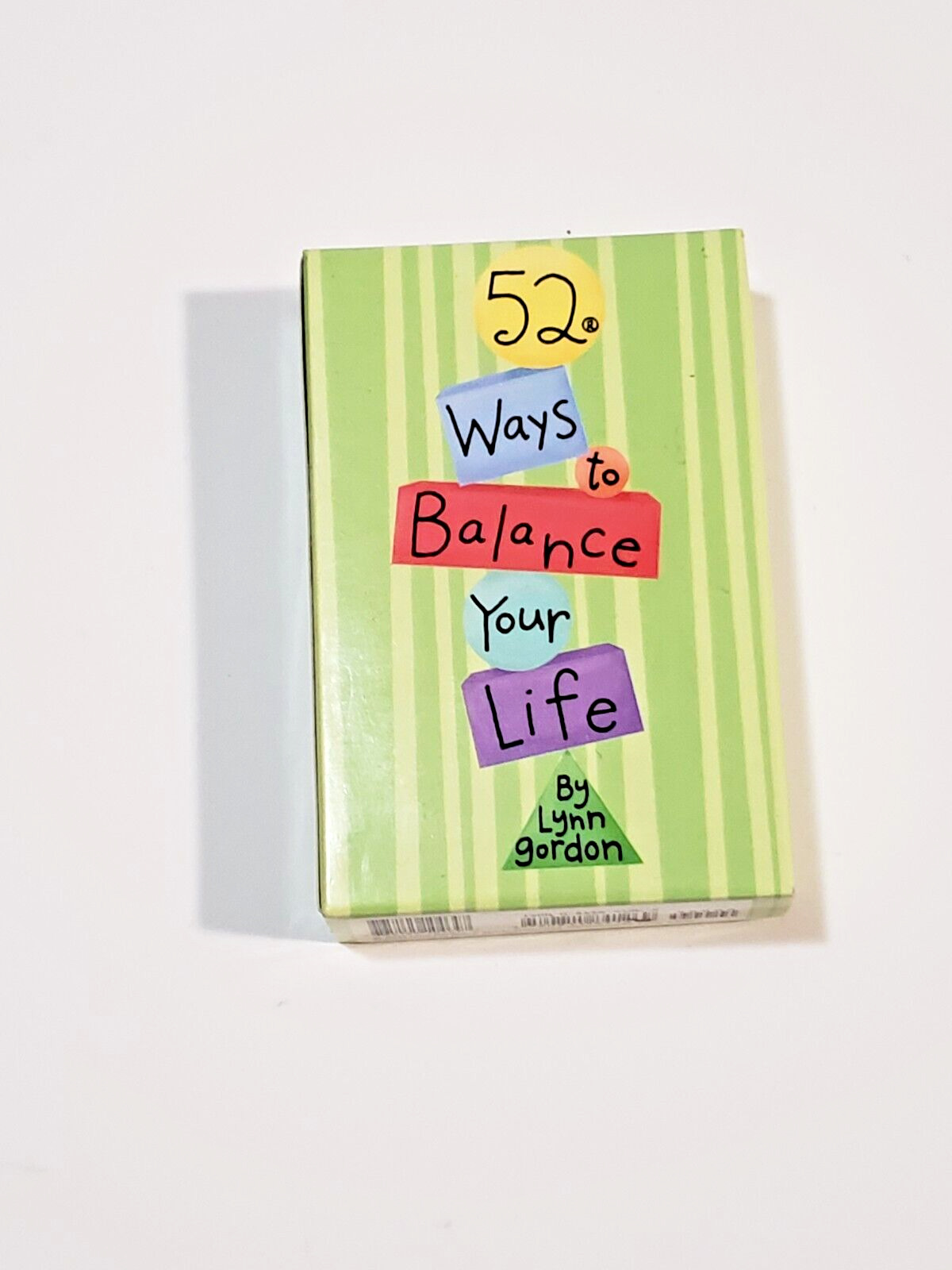 52 WAYS TO BALANCE YOUR LIFE by LYNN GORDON CARDS SELF HELP MOTIVATION