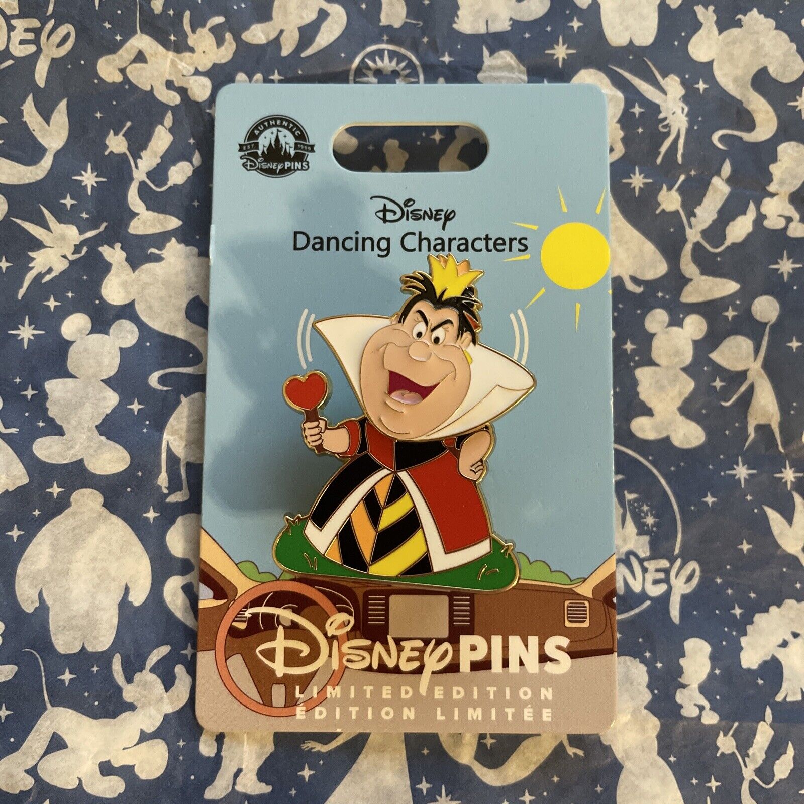 Queen Of Hearts Alice In Wonderland Disney Dancing Characters LE Pin