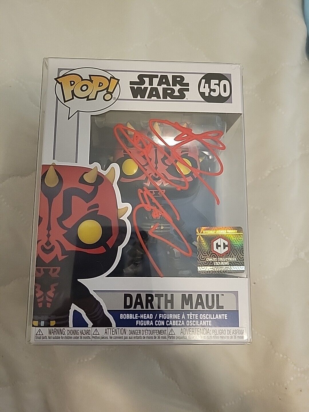 Ray Park Signed Darth Maul #450 Chalice Collectibles Exclusive Psa Authenticated