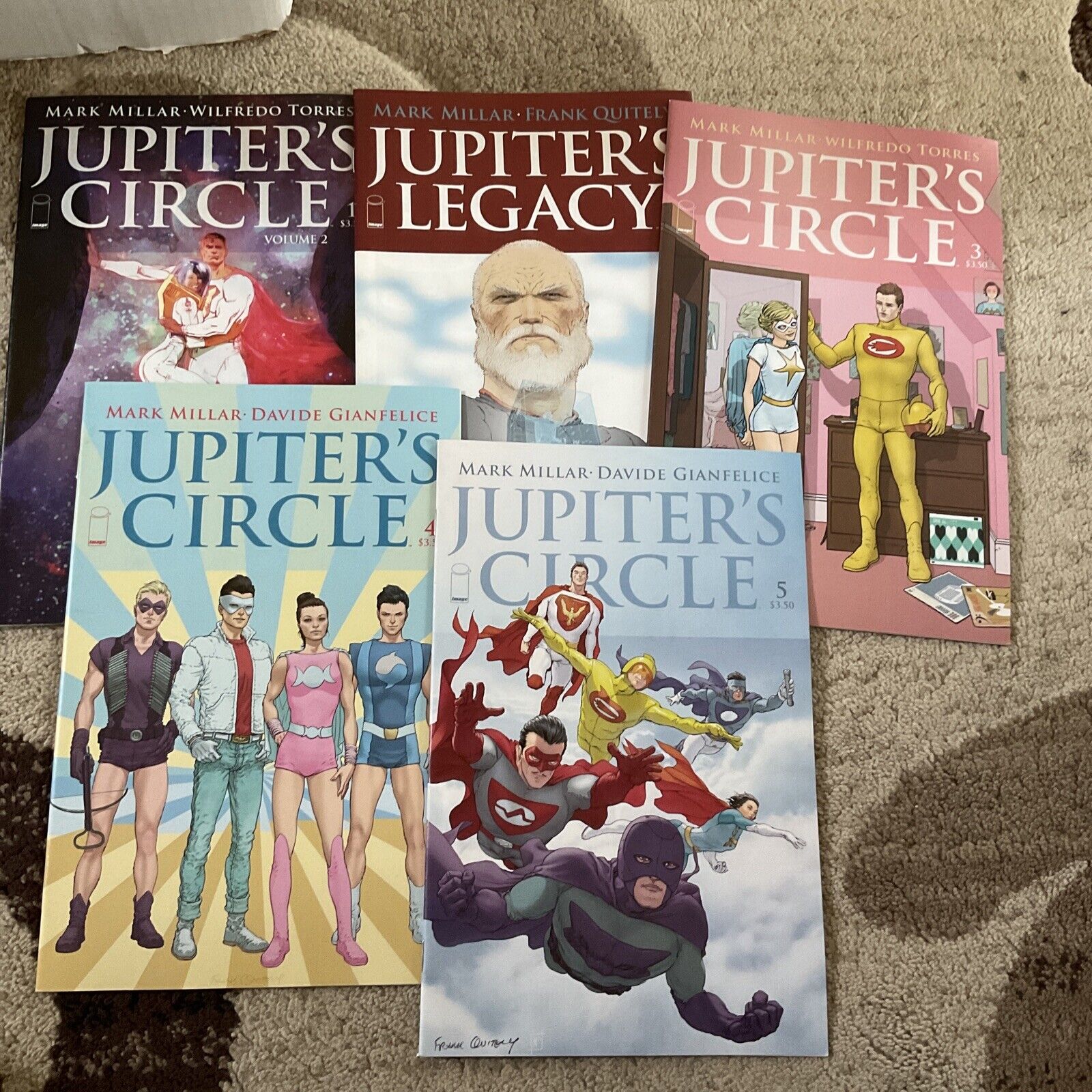 Jupiter’s Circle (2015) Complete Set #1-5 VF/NM Image Comic Run Lot