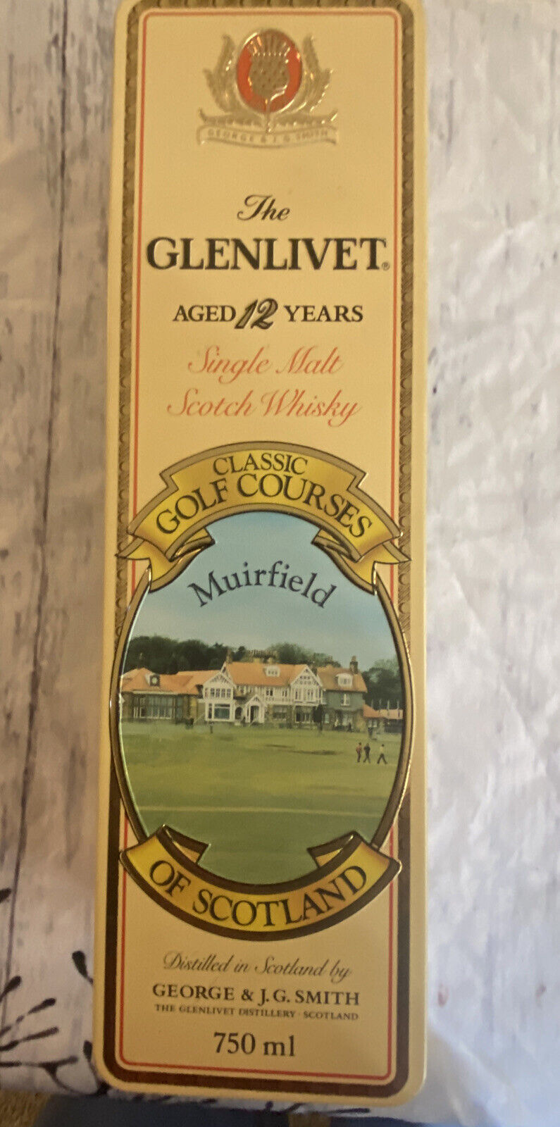 The Glenlivet Scotch Whiskey Classic Golf Courses of Scotland Empty Tin