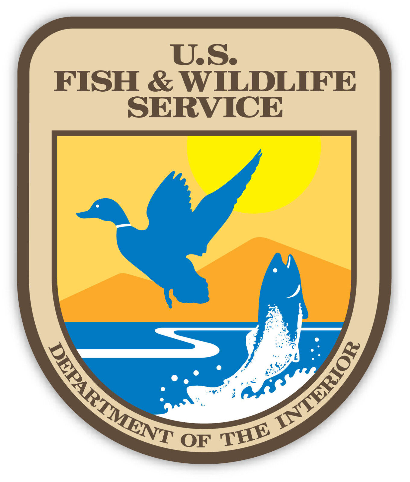 US Fish and Wildlife sticker decal 4\