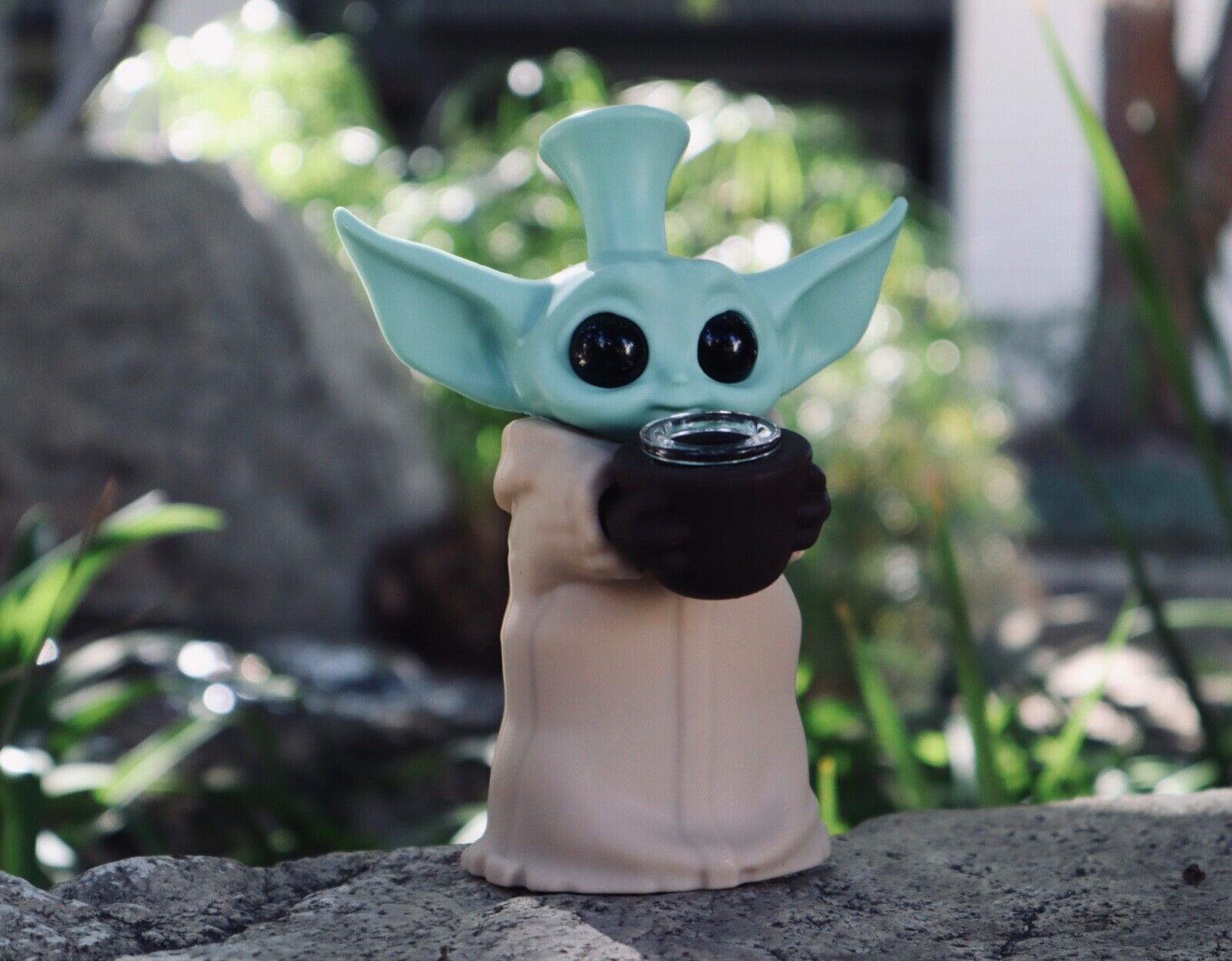 Collectible Baby Yoda Silicone Pipe Smoking Glass Bowl-Star Wars Tobacco Bong
