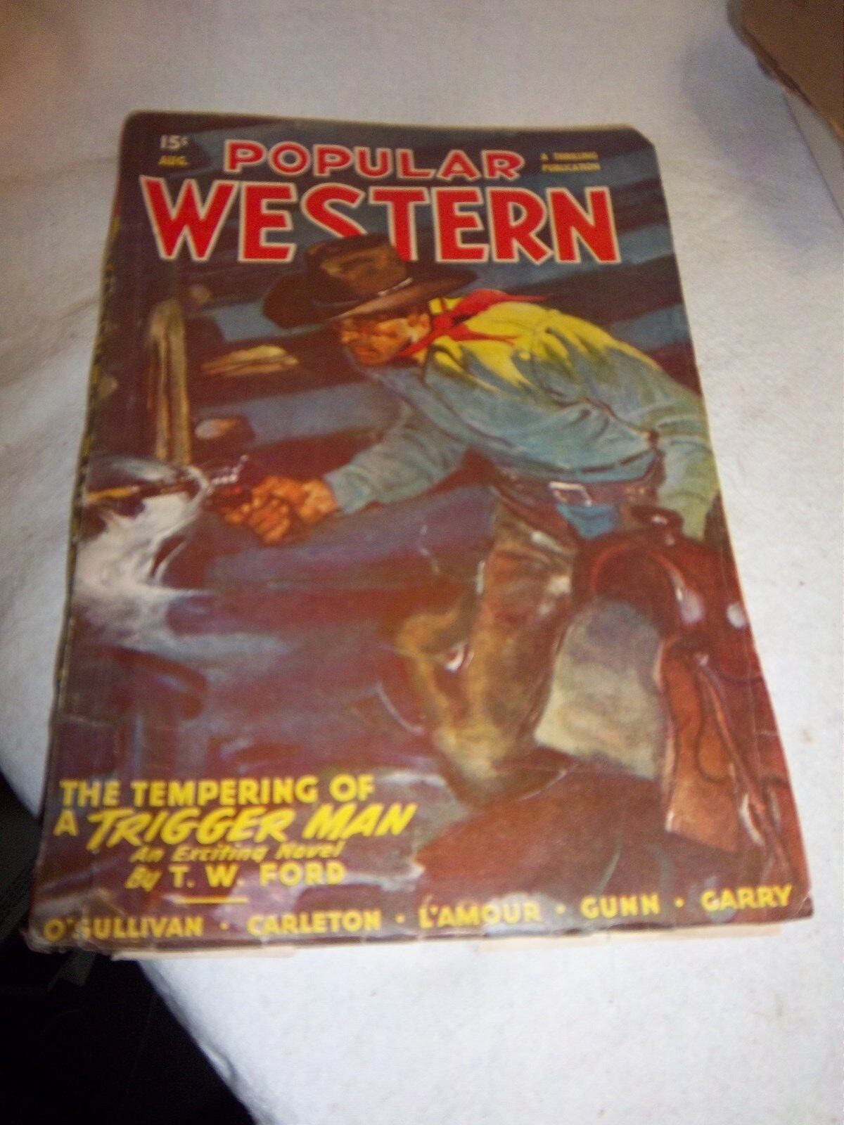 Popular western short story Magazine 1947 Pulp Fiction Magazine book comic Rare