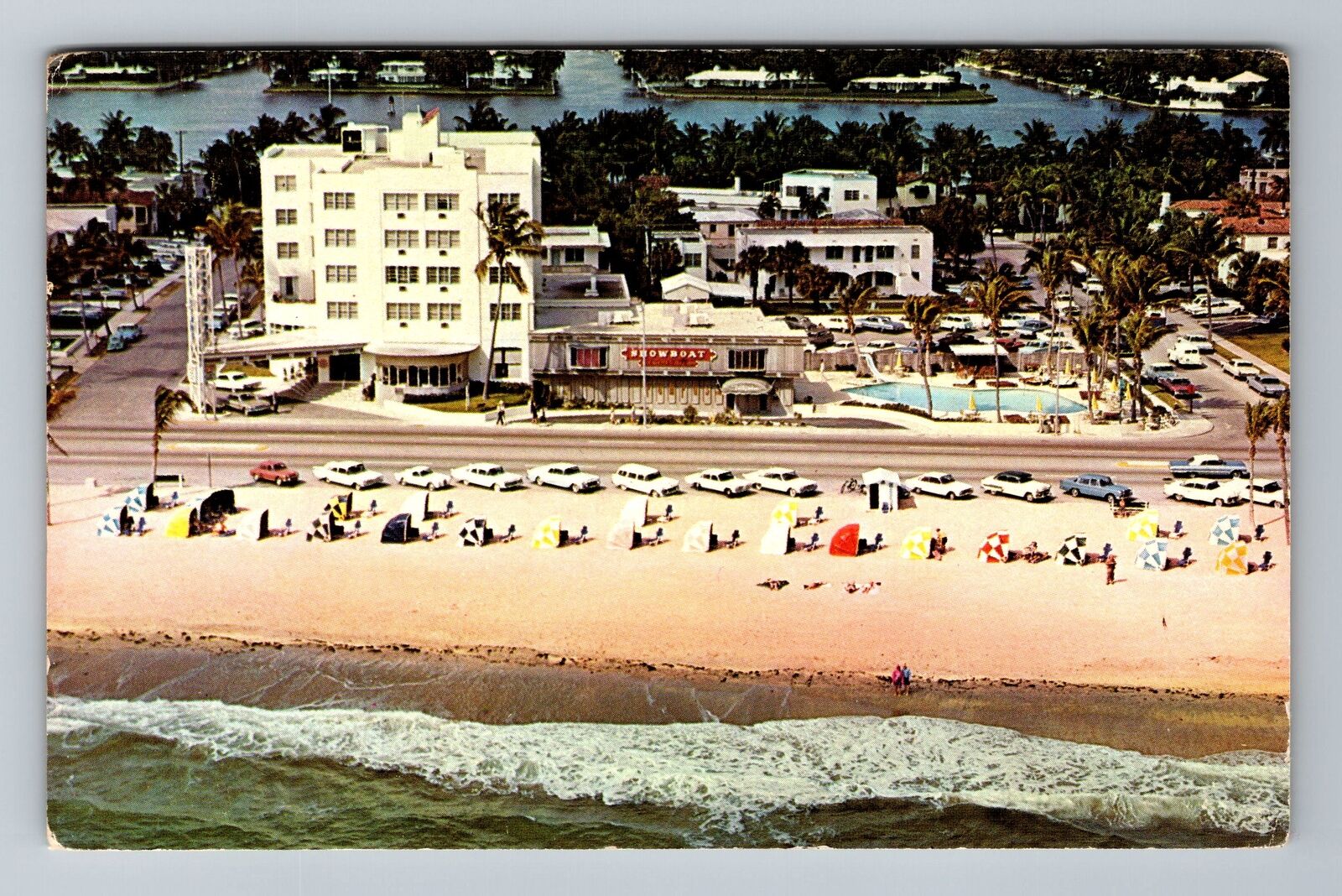 Fort Lauderdale FL-Florida, The Trade Winds, Hotel, Vintage c1963 Postcard