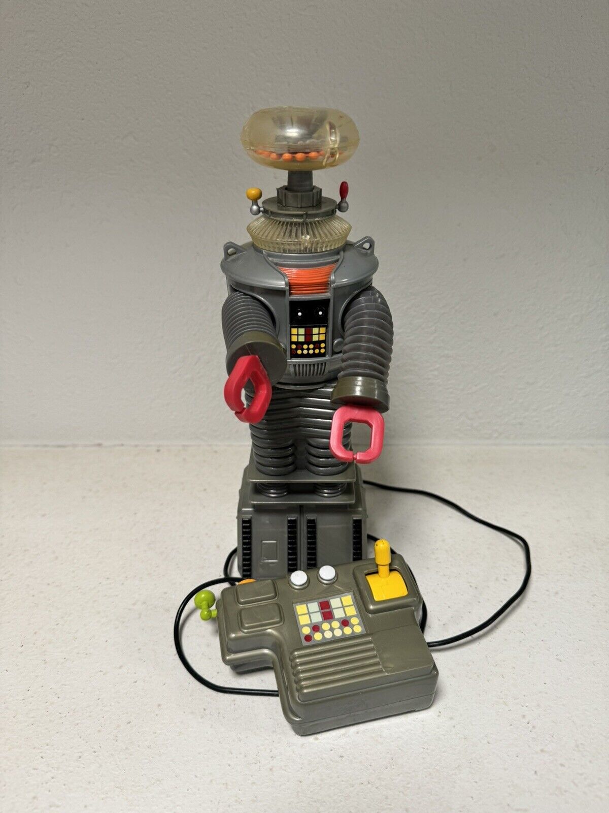 Vintage 1998 Toy Island Lost in Space Remote Control B-9 Robot Partially works.