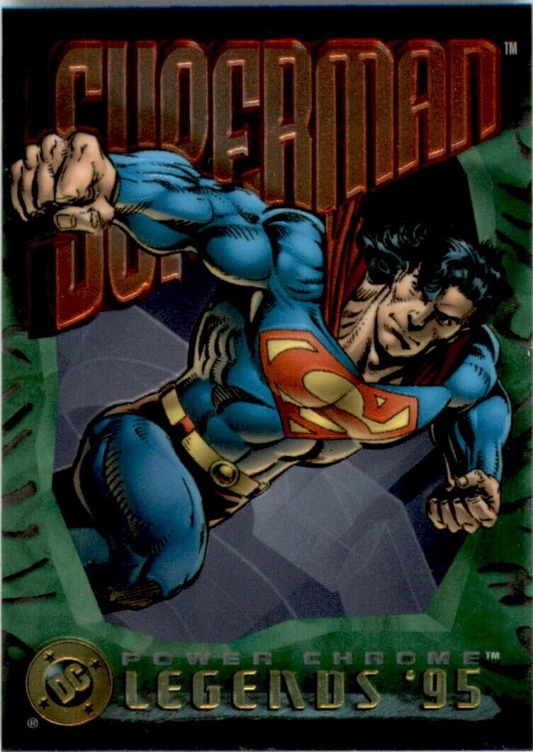 1995 SkyBox DC Power Chrome Legends '95 Promo Superman