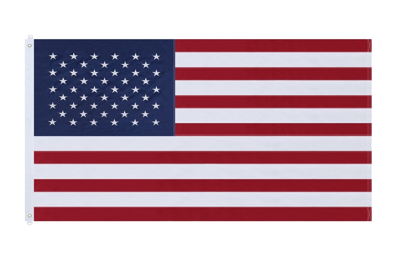 6\'x10\' FT American Flag USA US U.S. Sewn Stripes Embroidered Stars Brass Grommet