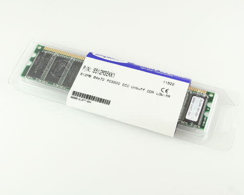 1x 512MB Memory Module SDRAM PC3200 DDR-400MHz ECC Unbuffered 184-Pin DIMM 
