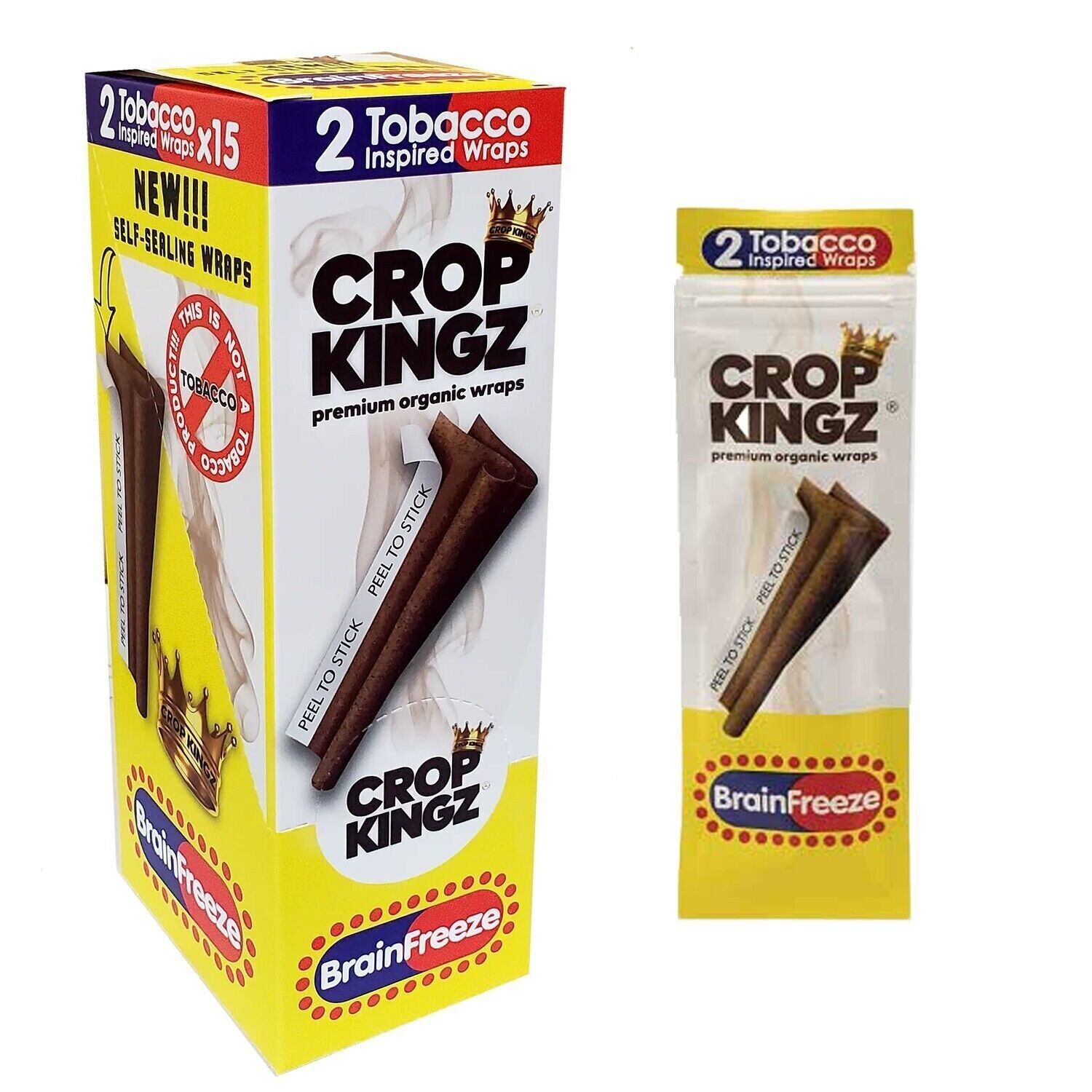 Crop Kingz Premium Organic Self-Sealing Wraps - Brain Freeze