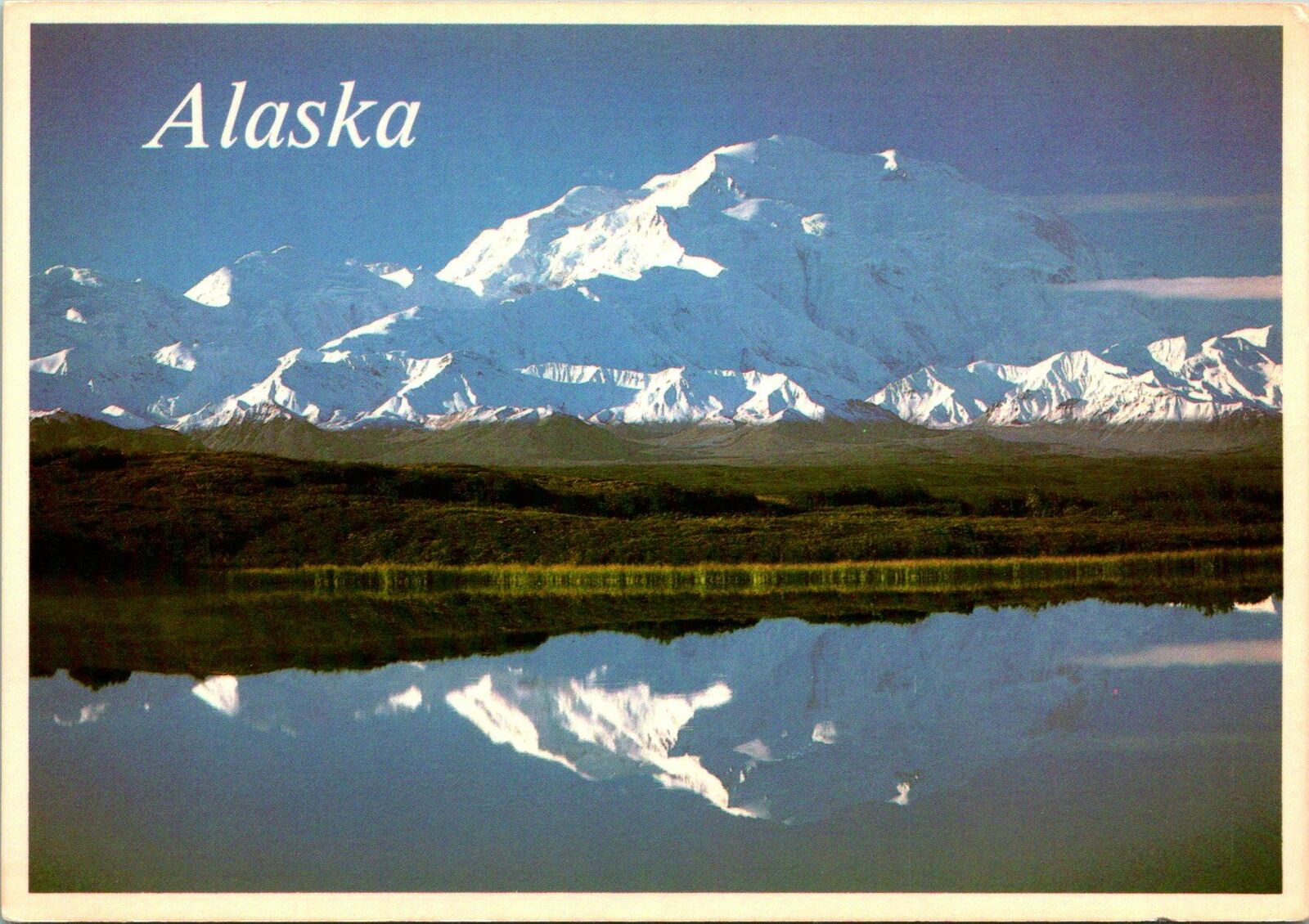 Alaska Mt McKinley Denali Tundra Pond Postcard Unused (16268)