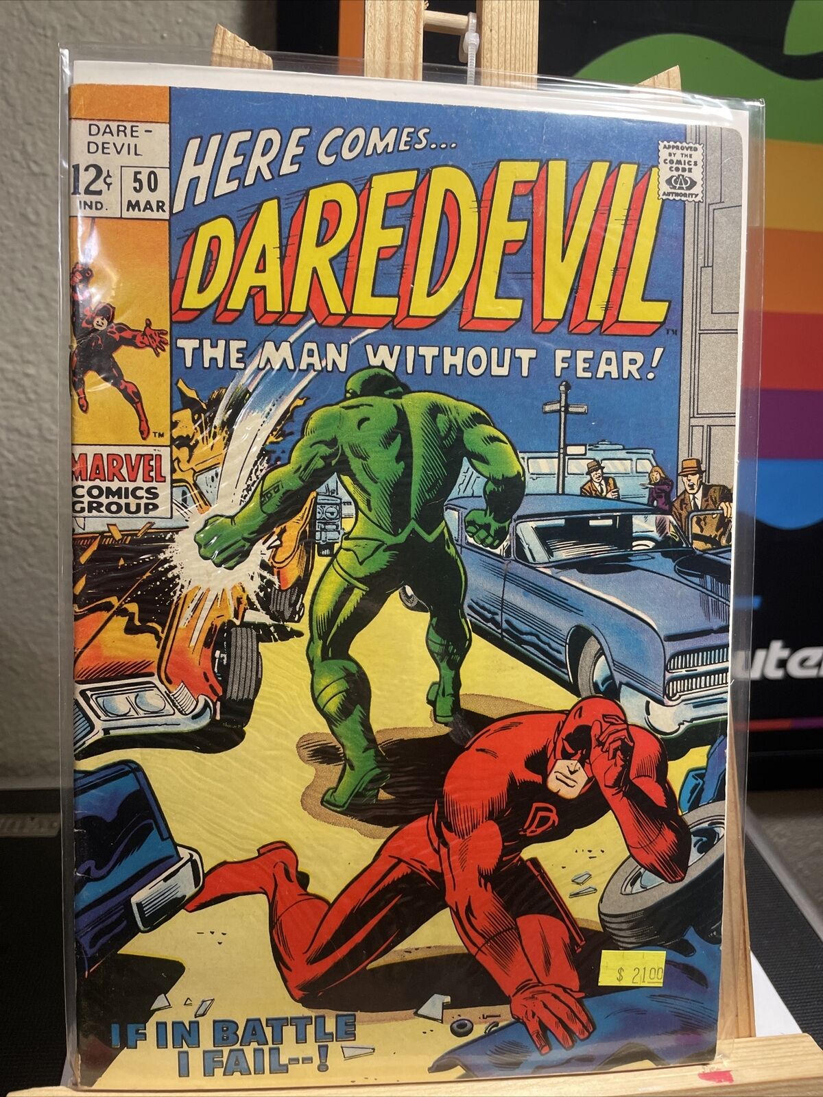 Daredevil 50 Silver Age Marvel 1969 Stan Lee comic Barry Windsor-Smith cover