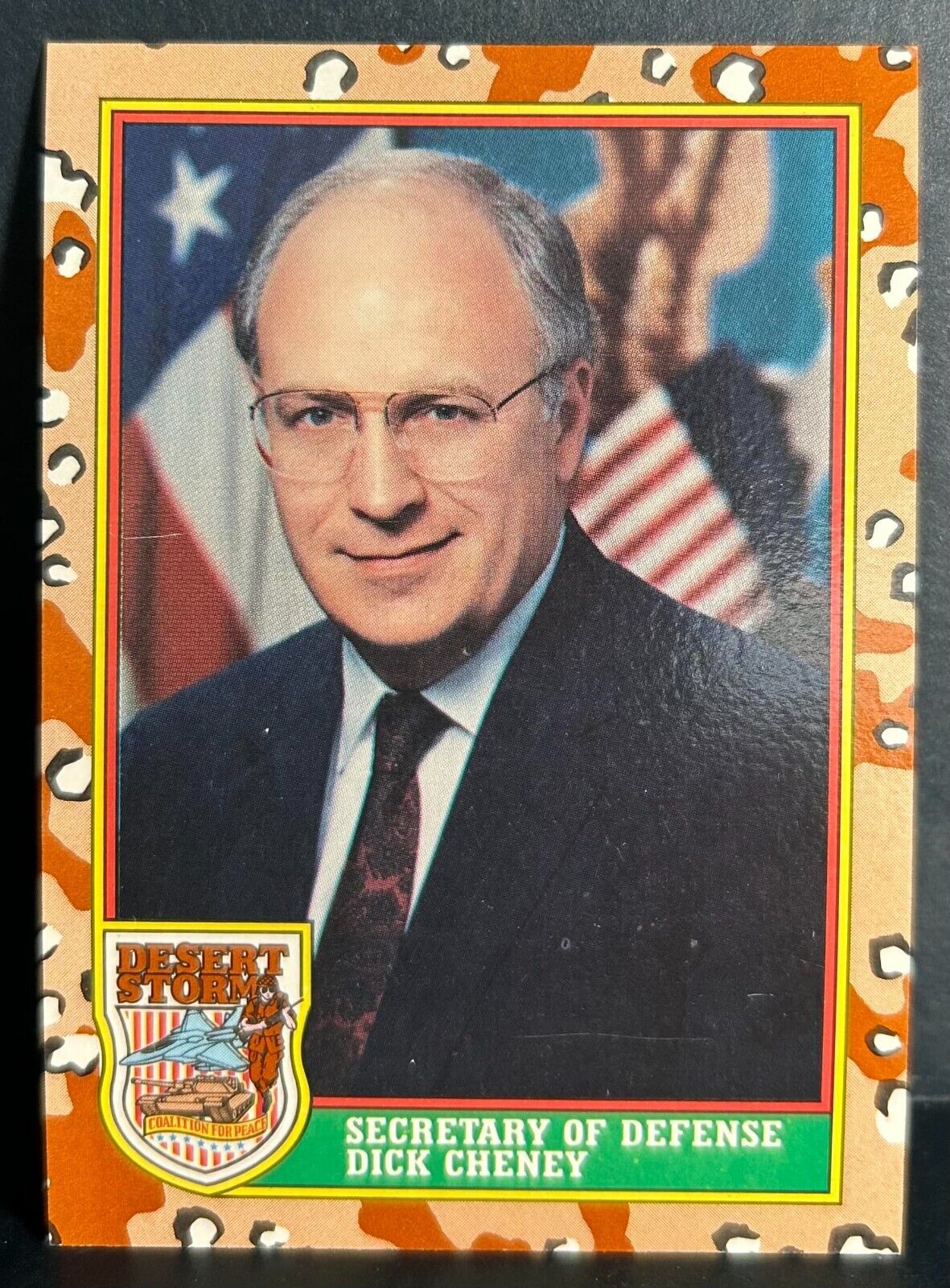 1991 Dick Cheney Topps Desert Storm #3