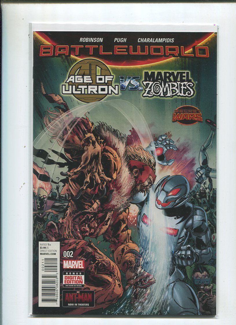 Age Of Ultron Vs Marvel Zombies #2  Battleworld Near Mint Unread  MD4