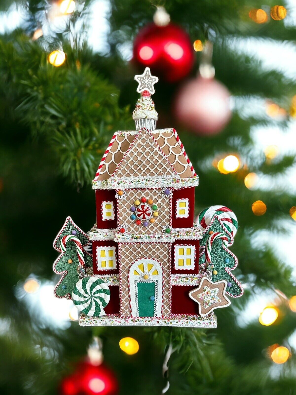 Katherine’s Collection 2021 Gingerbread House Tree Tabletop Decor NWT Christmas