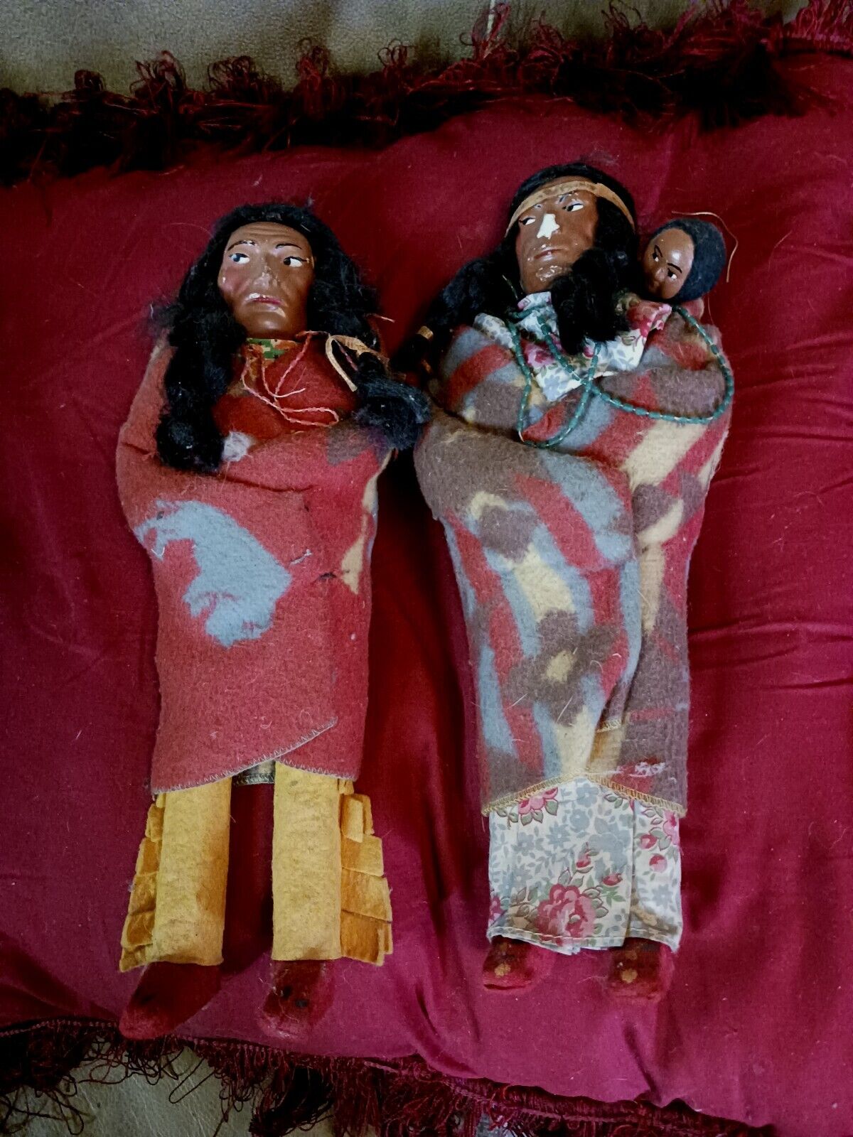 **AWESOME PAIR OF VINTAGE NATIVE AMERICAN 12\