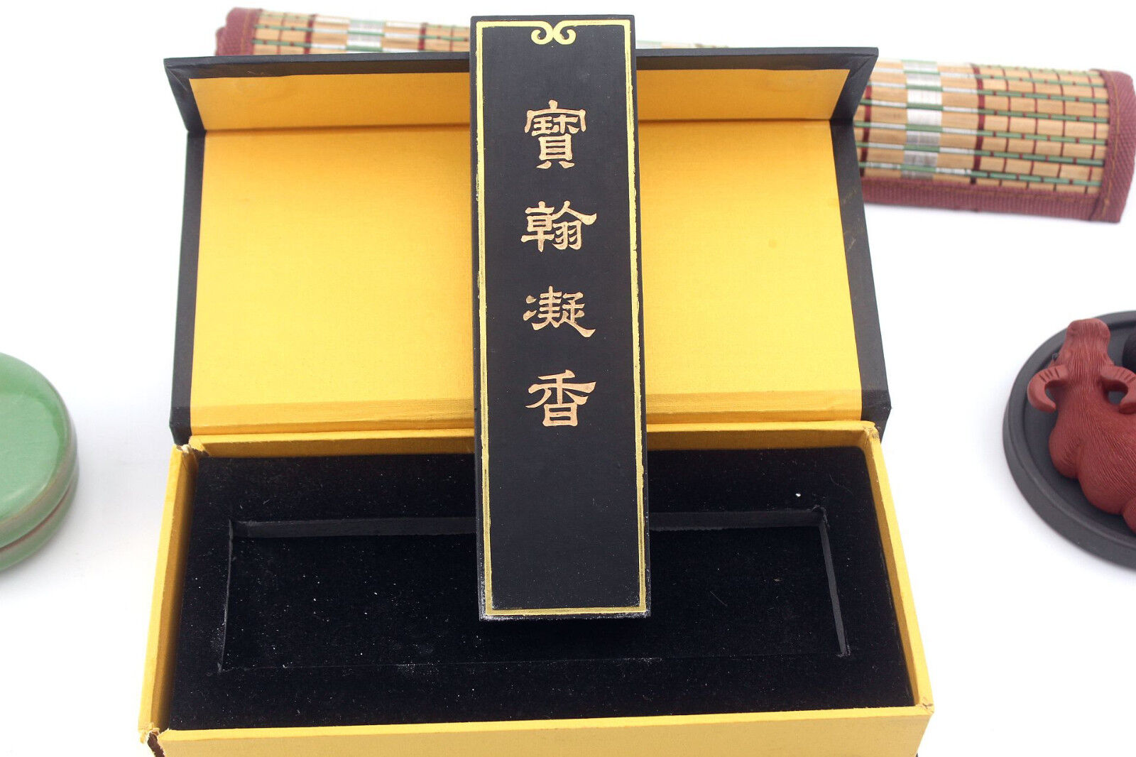 Super Fine Oil Soot  Ink Stick Chinese Brush Painting Calligraphy Inkstick 宝墨凝香