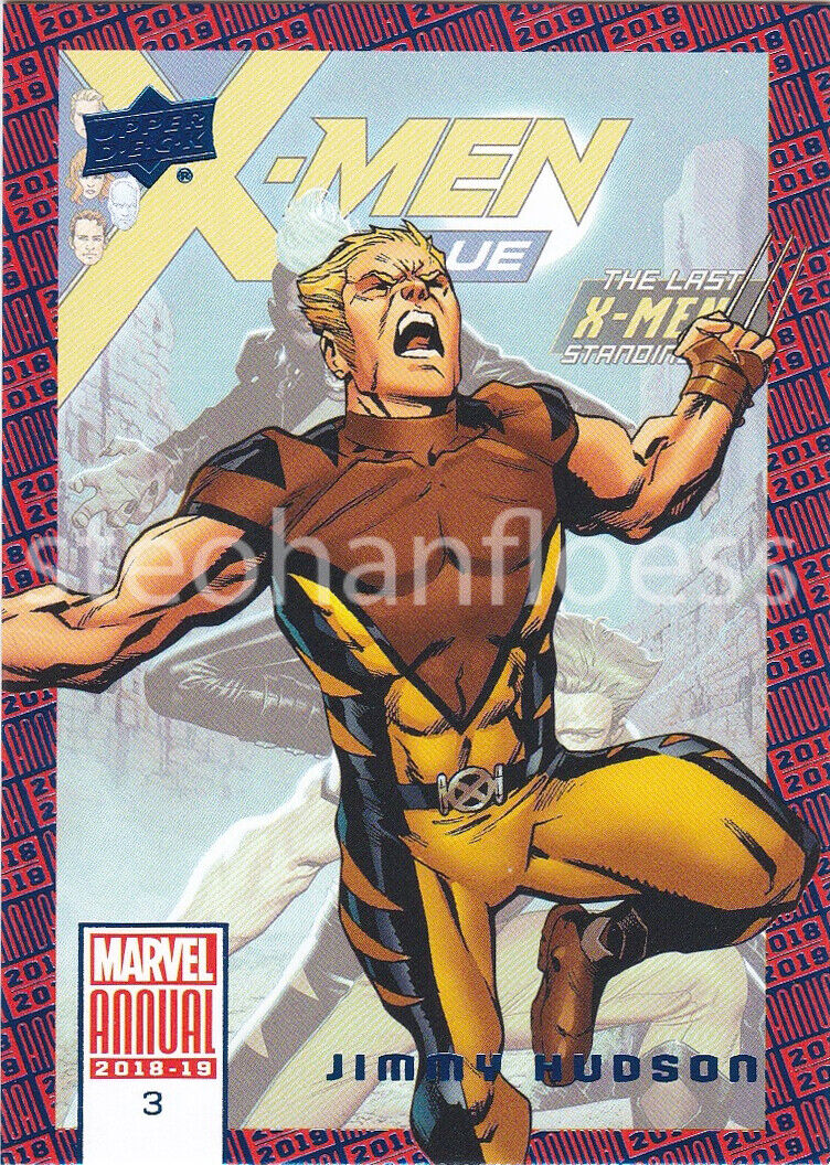 2018-19 2019 Upper Deck Marvel Annual Blue Parallel You Pick Finish Your Set