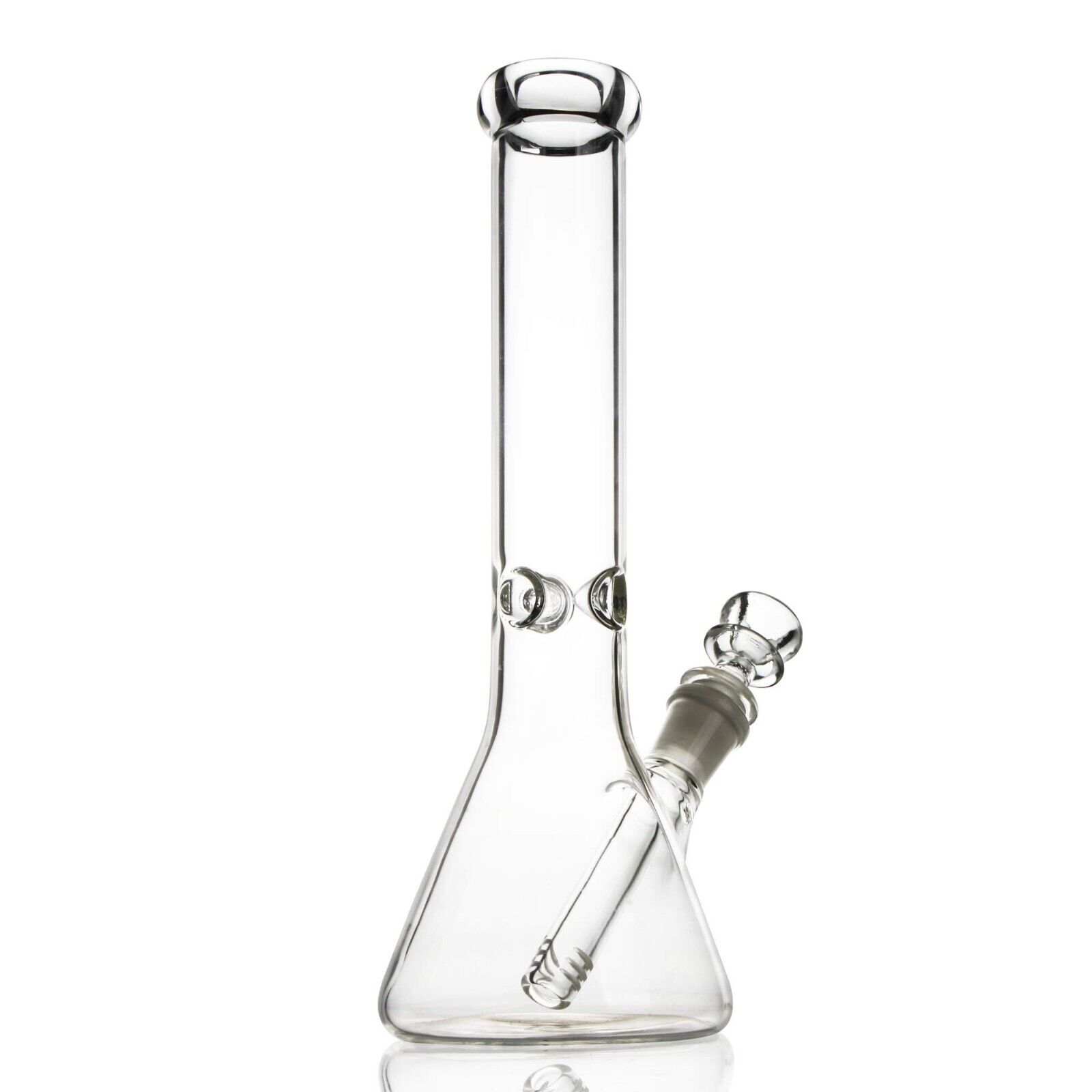RORA 10 inch Glass Bong Clear Hookah Water Pipe Heavy 14mm Bowl USA