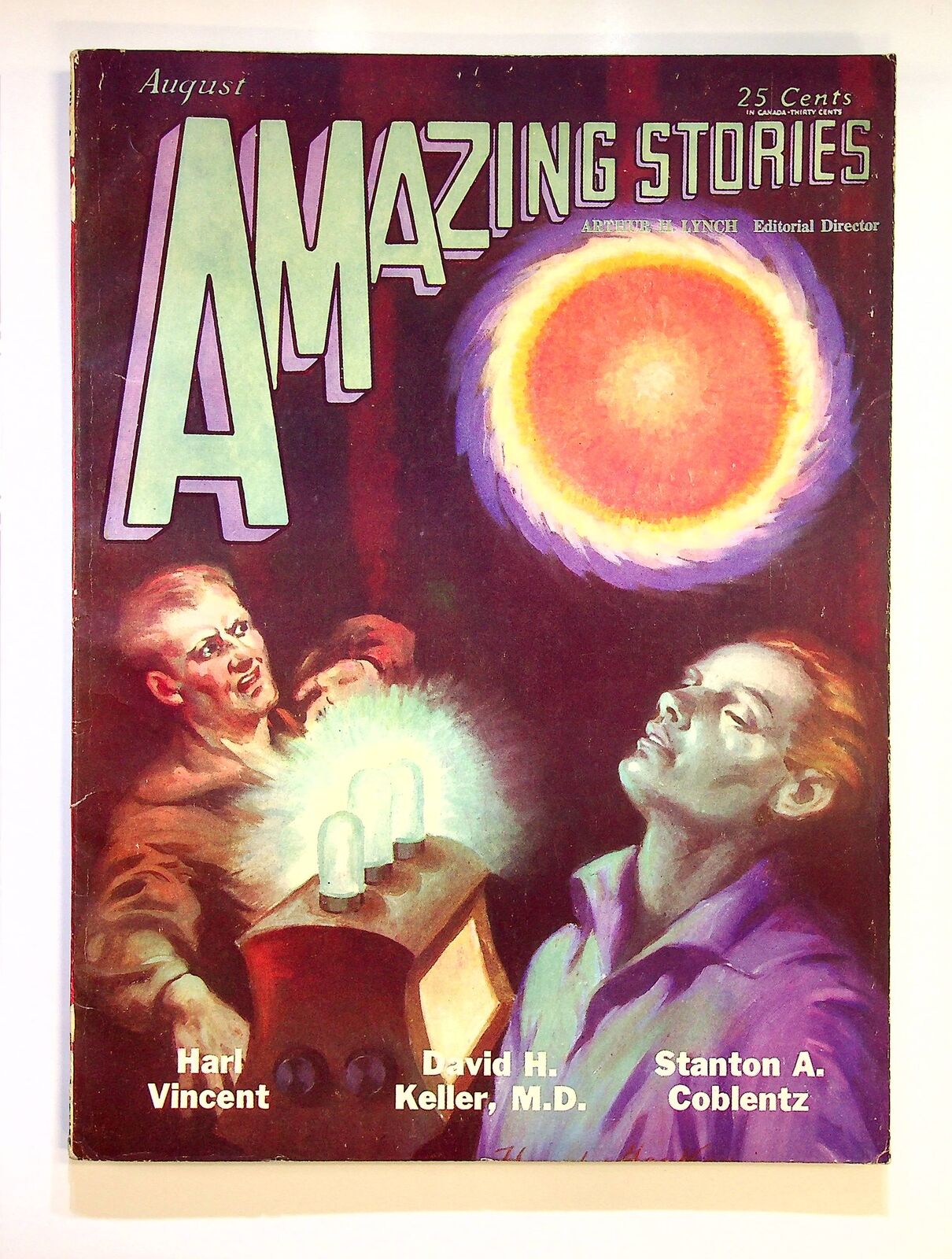 Amazing Stories Pulp Aug 1929 Vol. 4 #5 VG+ 4.5