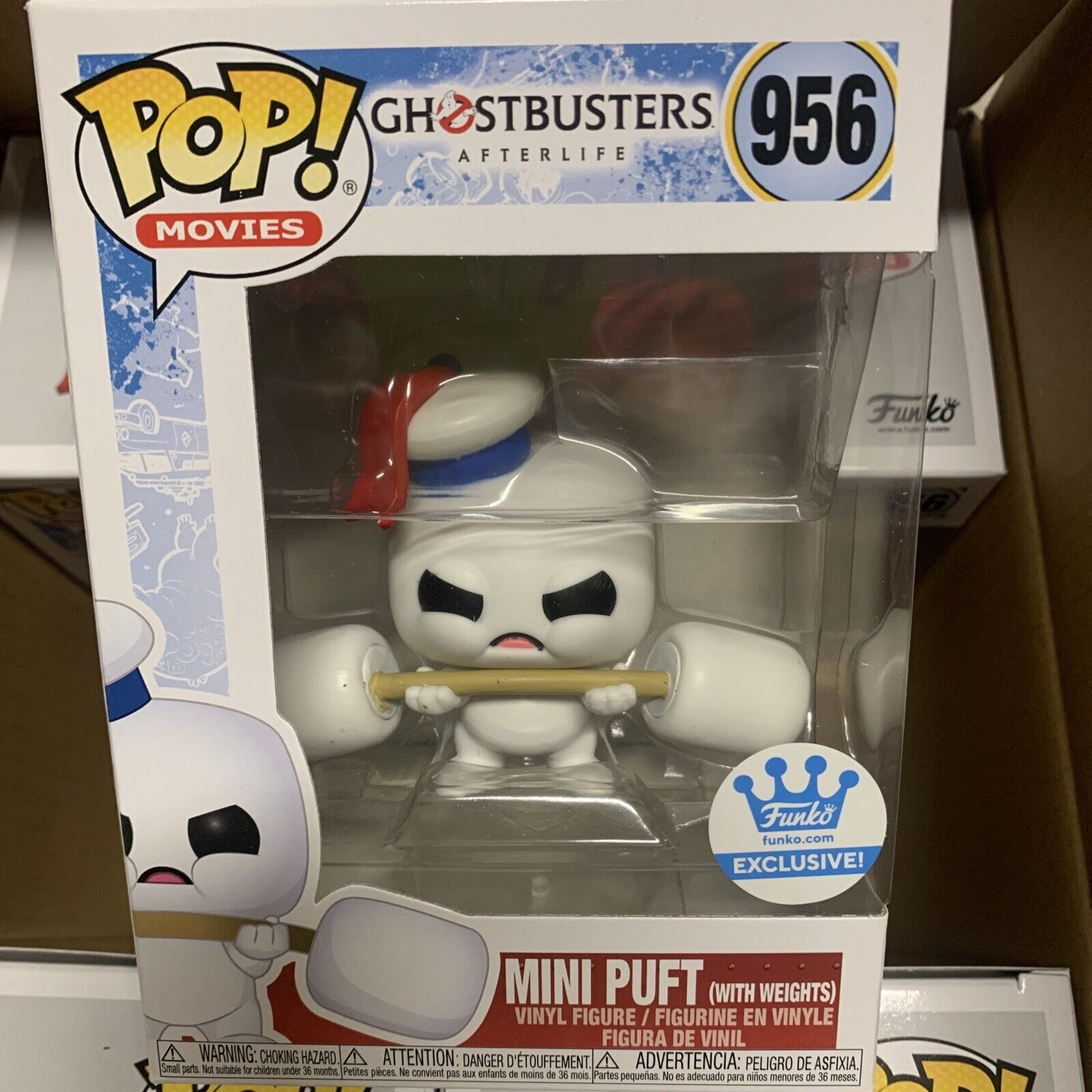 POP Movies Ghostbuster Afterlife #956 : Mini Puft With Weights Funko Exclusive