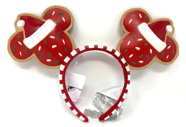 NEW Disney Parks Christmas Sugar Cookie Mickey Mouse Ears Headband Adult 