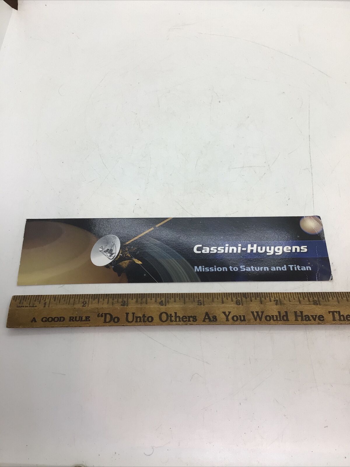 NASA BOOK MARK Cassini–Huygens Space Saturn Titan Mission Huygens Spacecraft