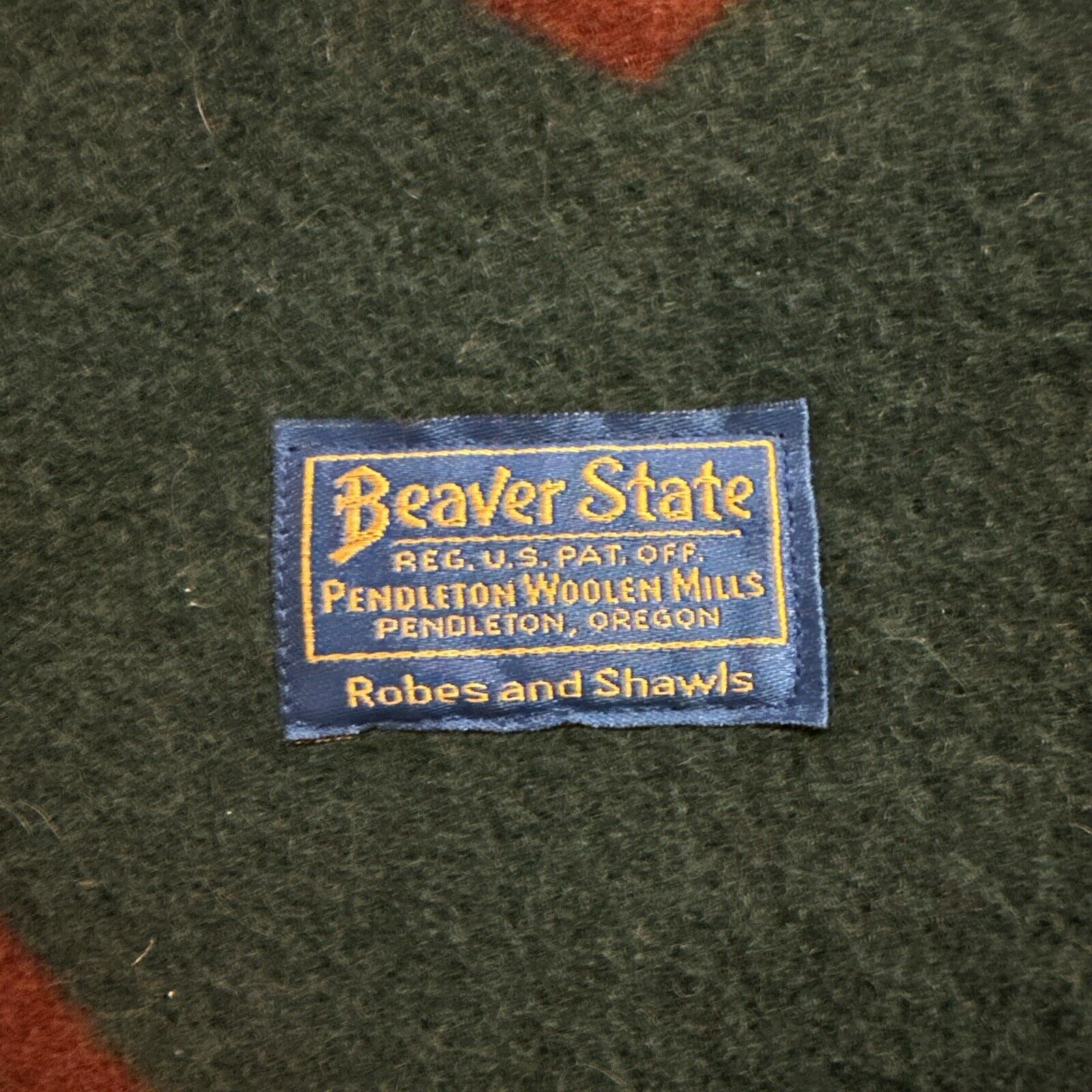 pendleton beaver state wool blanket vintage