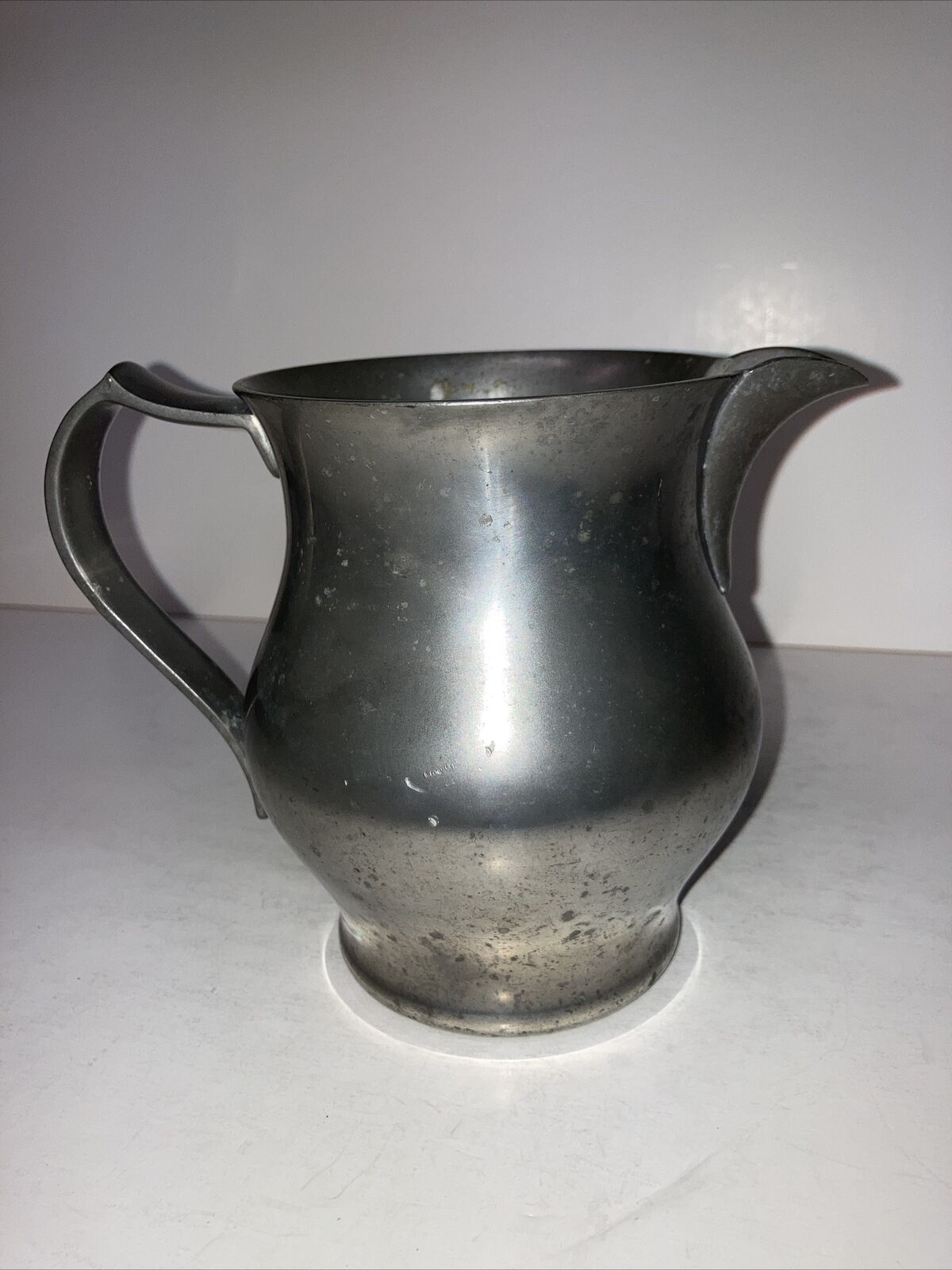 1930s American LH Vaughn Signed By Jim Colby P-1-78 Pewter Small Water Pitcher