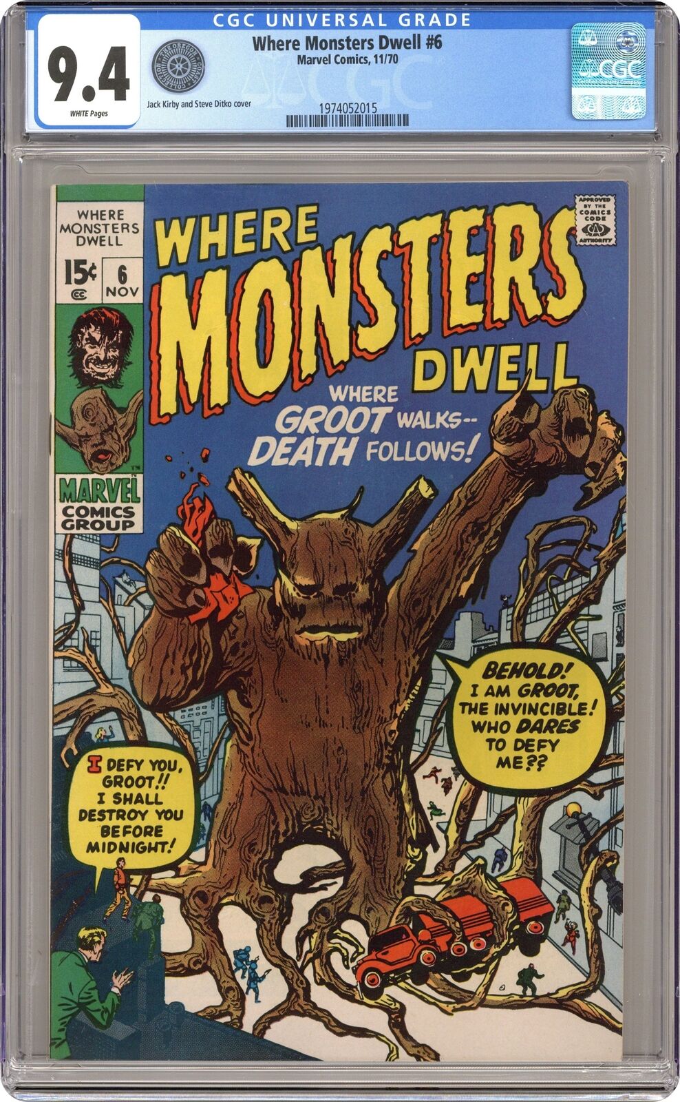 Where Monsters Dwell #6 CGC 9.4 1970 1974052015