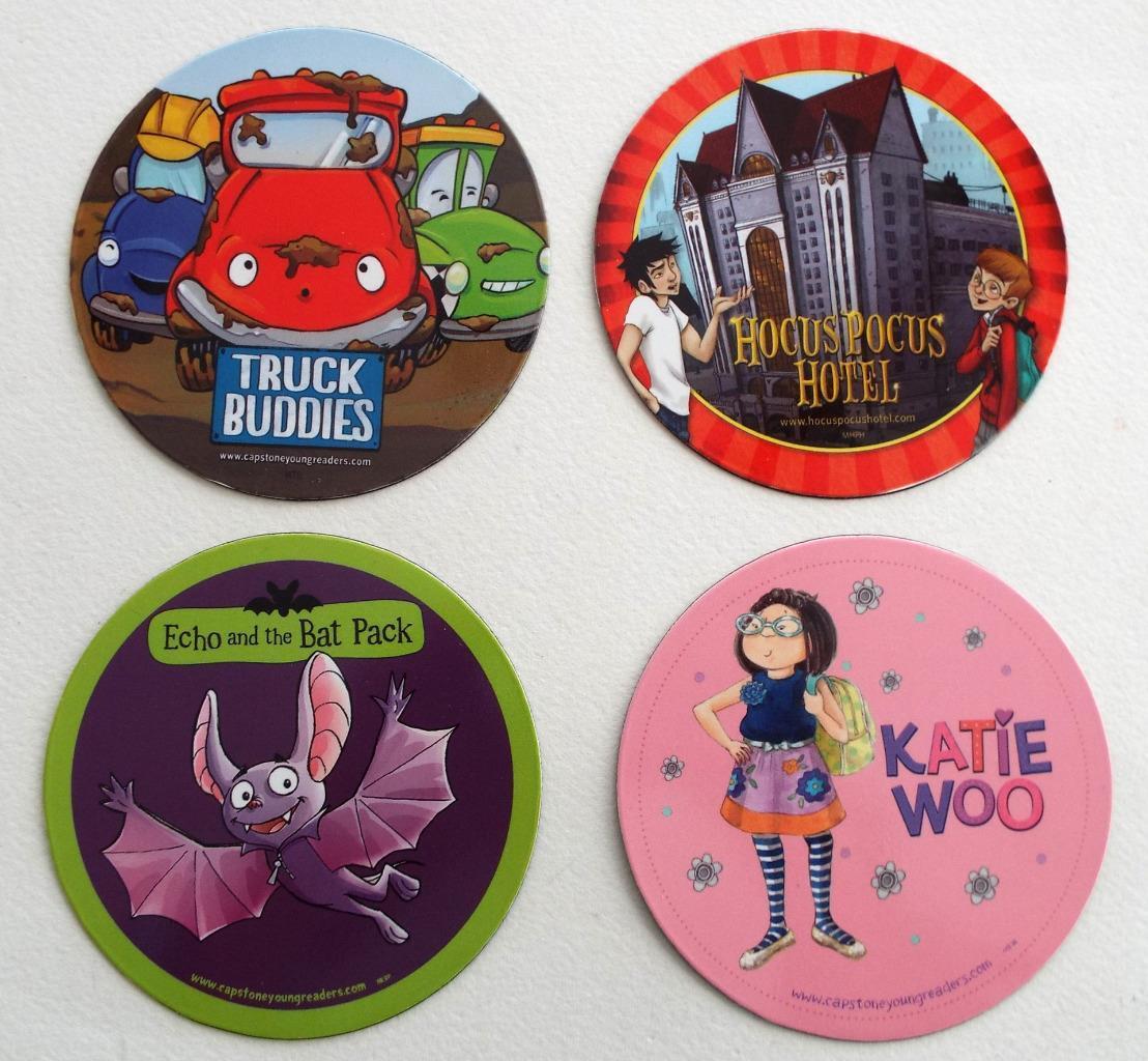 4 New  Hocus Pocus Hotel  Echo And The Bat Pack Truck Buddies Katie Woo  MAGNETS