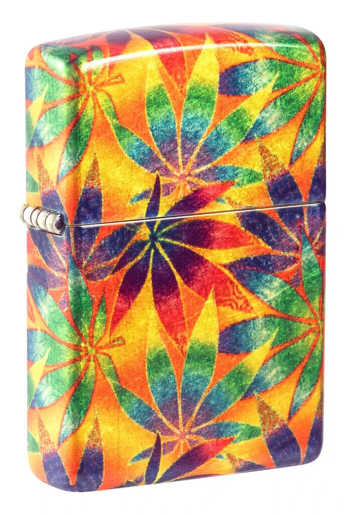 Zippo 48776, Colorful Design 540 Fusion Windproof Lighter, Tumbled Brass, NEW