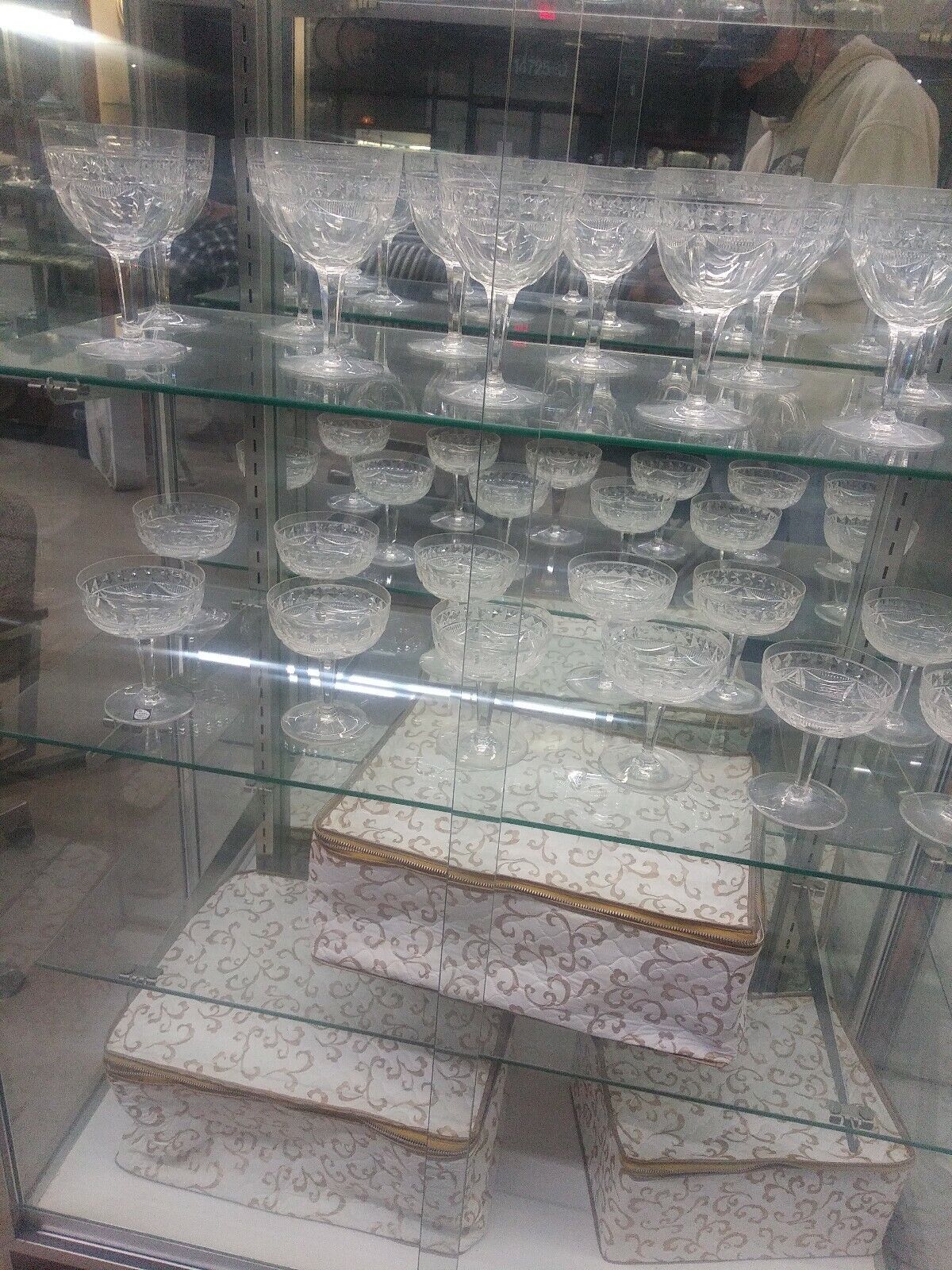 36 pcs. Holland Dutch Maastricht Crystal stemware wine glasses 3 sizes