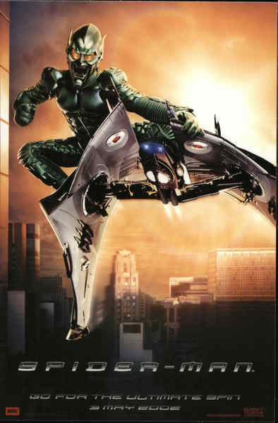 Movie TV Advert. Spider-Man Movie Promo Card 2002 Zigzag Posters Postcard