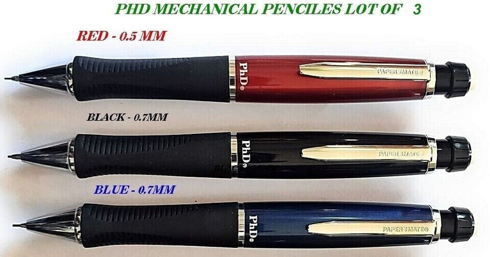 Paper Mate PhD Mechanical Pencil 0.5 mm Red Blue 0.7mm Black-0.7 (Japan) 3..