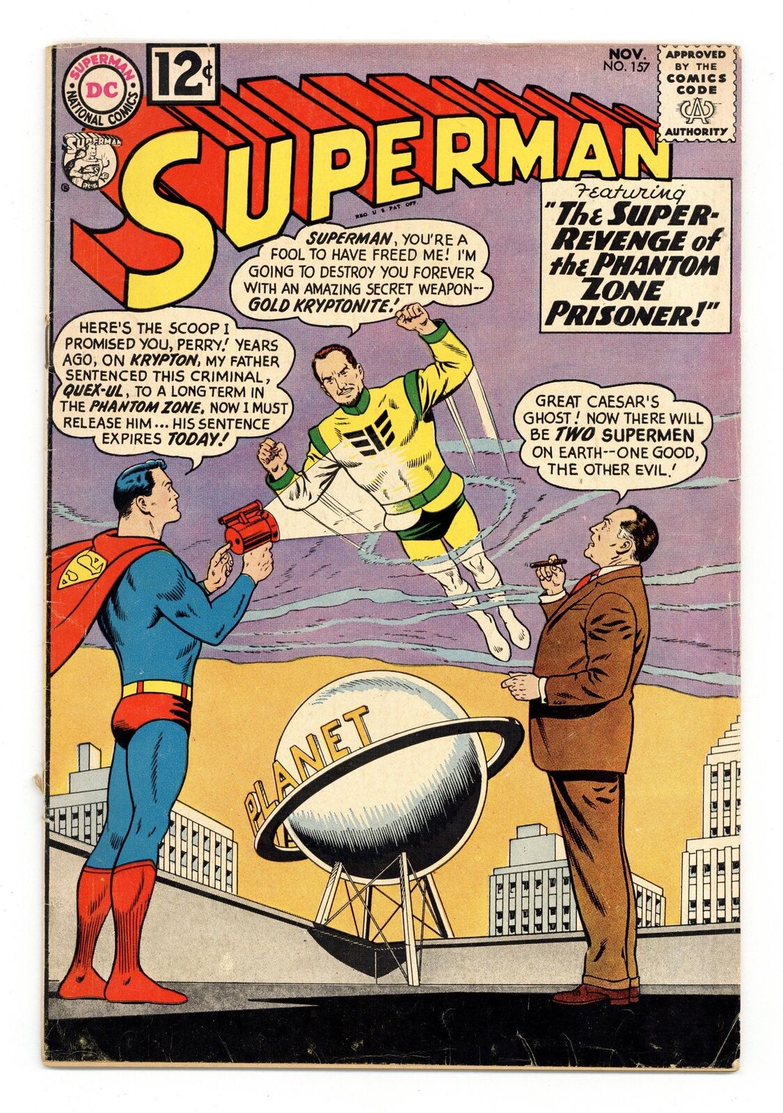 Superman #157 VG- 3.5 1962