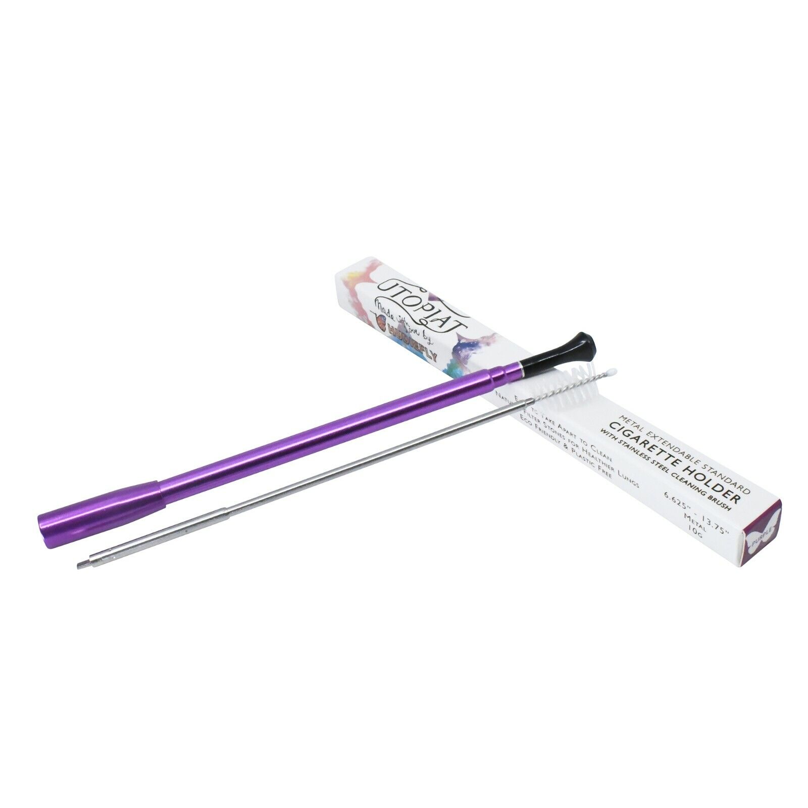 Cleanable-The Premium Super Slim Cigarette Holder for Women in Purple