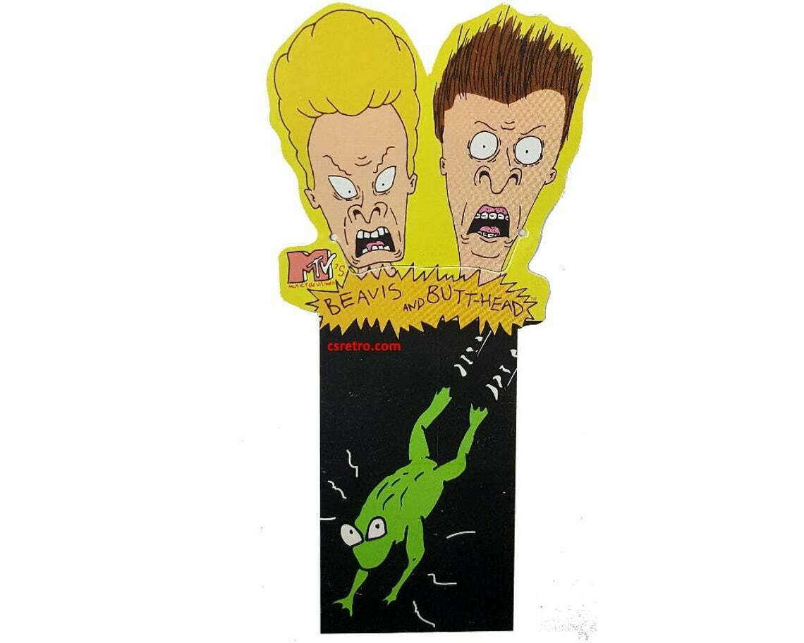 1994 Beavis And Butthead Bookmark Card Vintage Retro Collectible 90s TV Show NEW