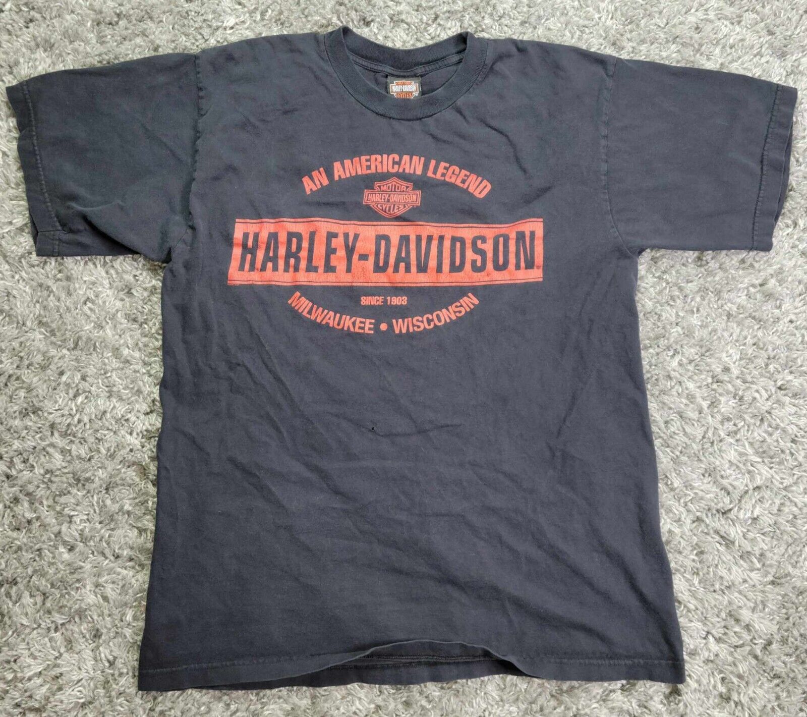 Harley Davidson Shirt Men’s Size XL Biker Short Sleeve Eagle 