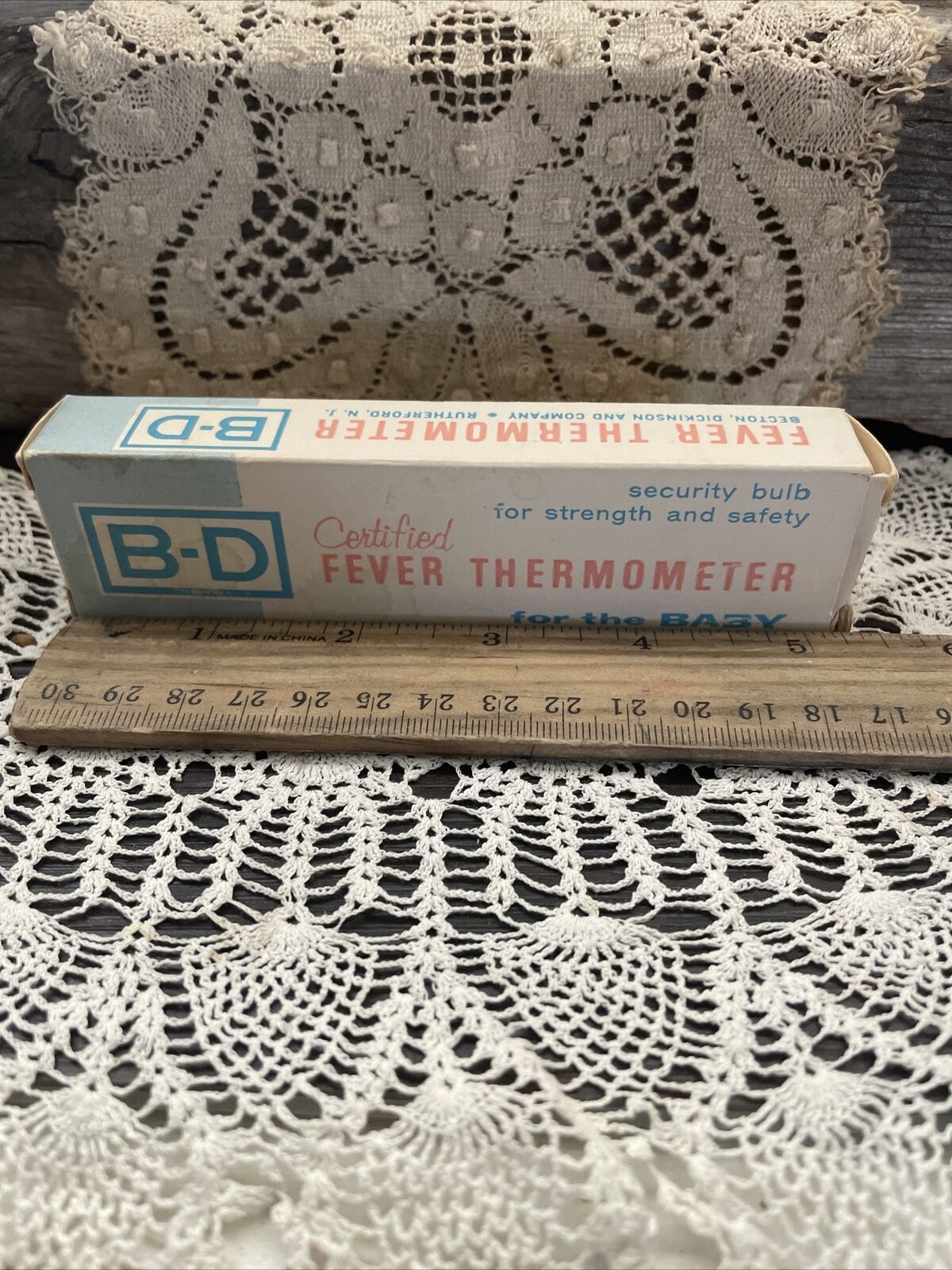 Vintage B-D Certified Fever Thermometer For Baby
