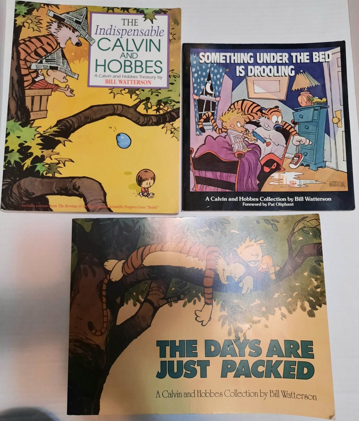 The Indispensable Calvin and Hobbes (Andrews McMeel,1992)set of 3 paperback 