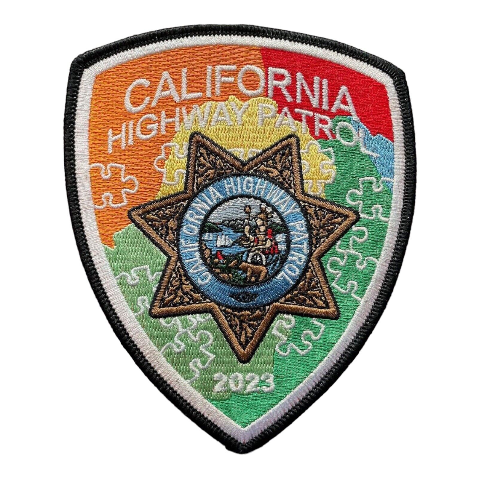 California Highway Patrol CHP 2023 Autism Awareness Police Patch Ltd Of 100