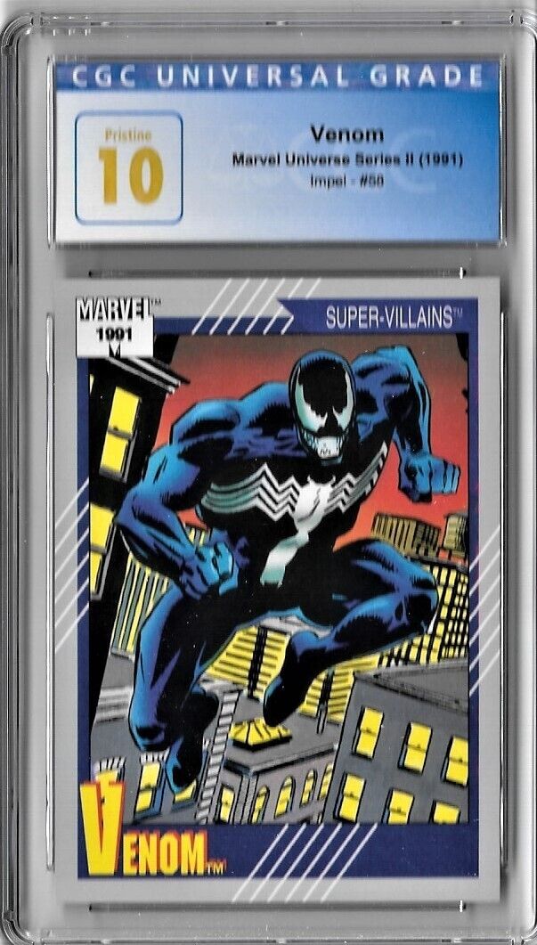 1991 Vintage Impel Marvel Universe Super-Villains Venom CGC Graded Prestine 10