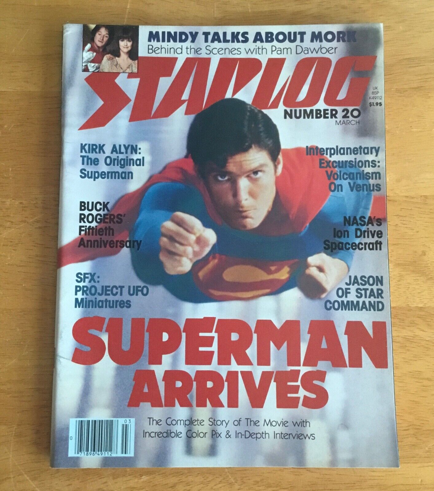 Starlog Magazine #20 March 1979 Superman Arrives Christopher Reeve Mork & Mindy