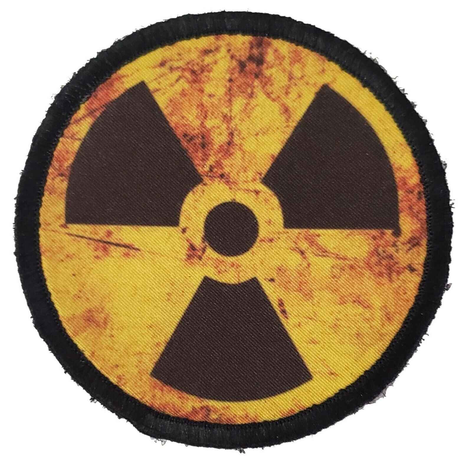 Radiation Nuclear Sign Morale Patch Tactical Army Military Hook Flag